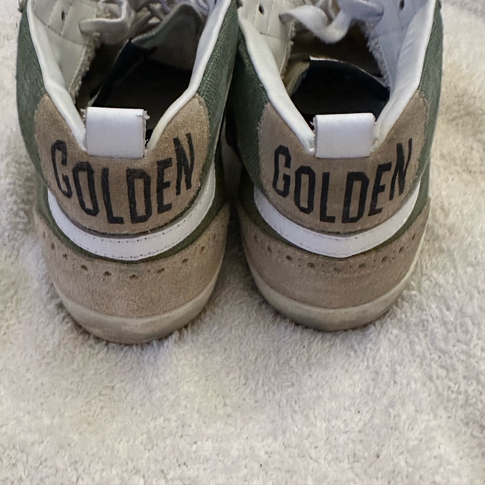 Golden Goose Green and Tan Midstar Shoes - Picture 5 of 11